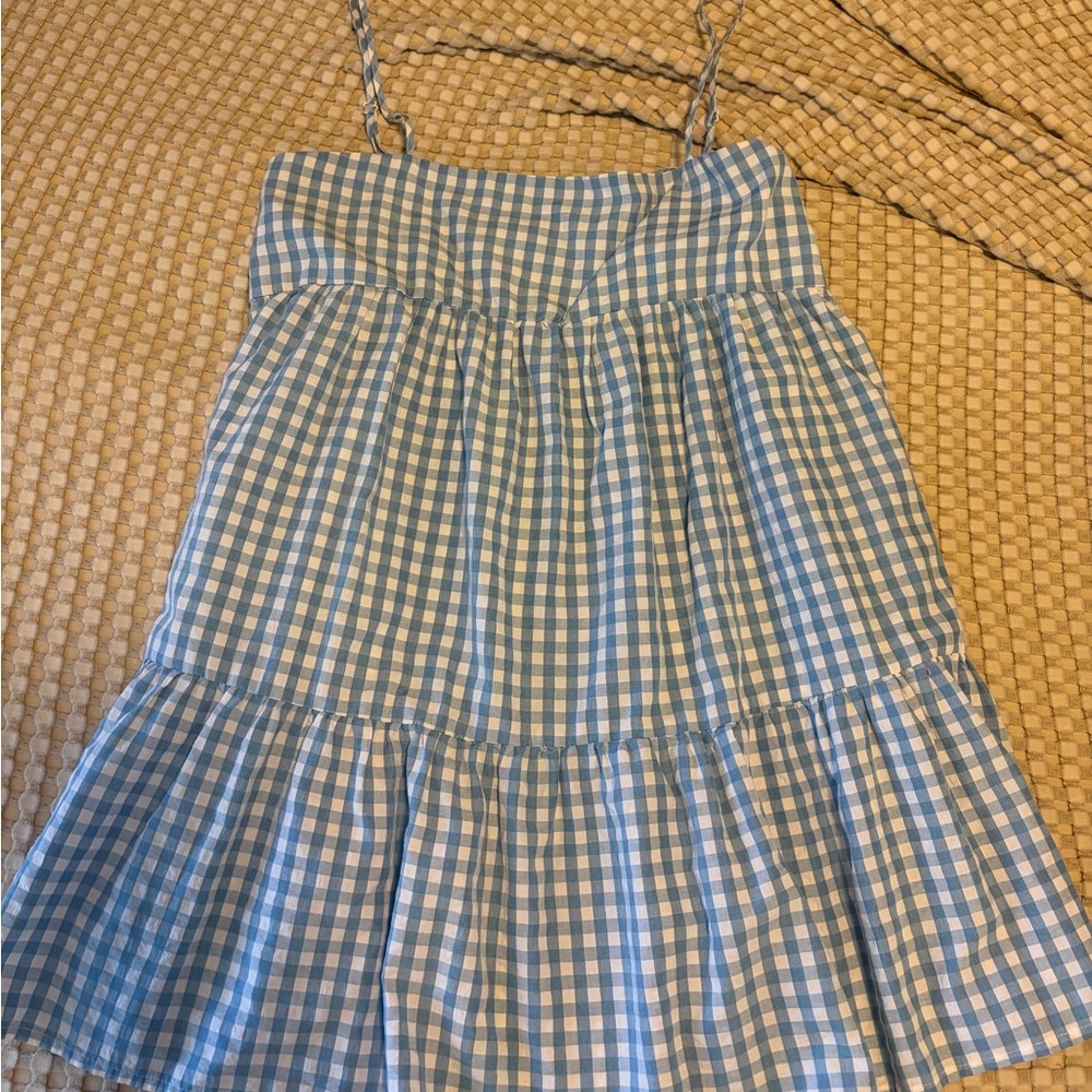 Blue and White Gingham Sundress